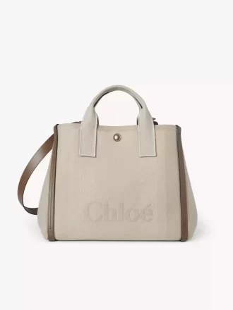 Borsa tote Chloé Carry in tela