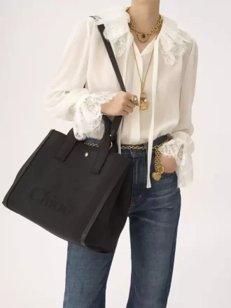 Borsa tote Chloé Carry in tela Borsa tote Chloé Carry in tela
