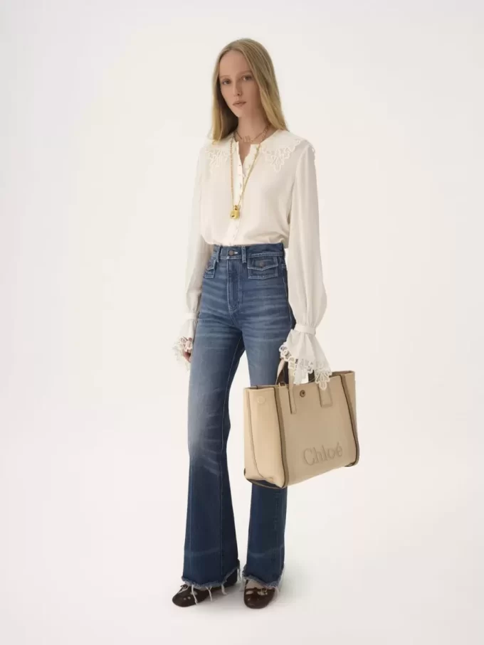 Borsa tote Chloé Carry in tela Borsa tote Chloé Carry in tela