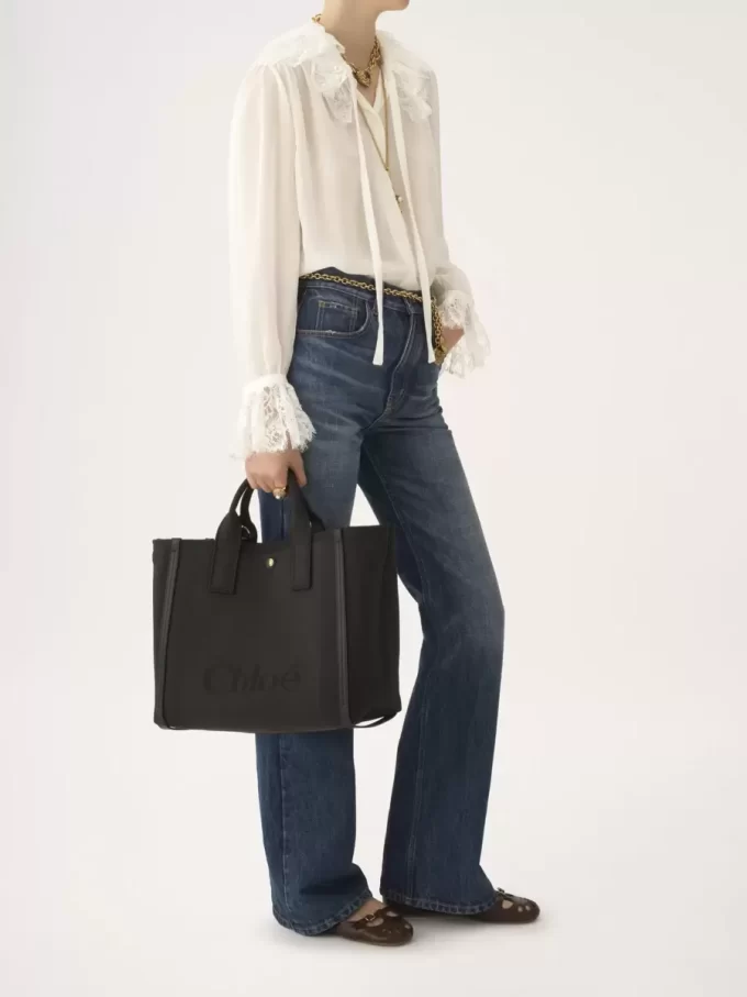 Borsa tote Chloé Carry in tela Borsa tote Chloé Carry in tela