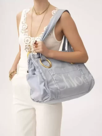 Borsa tote Chloé Plage in cotone