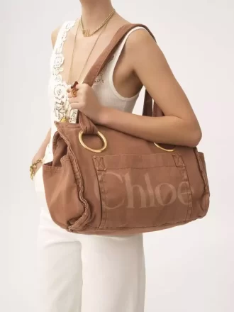 Borsa tote Chloé Plage in cotone