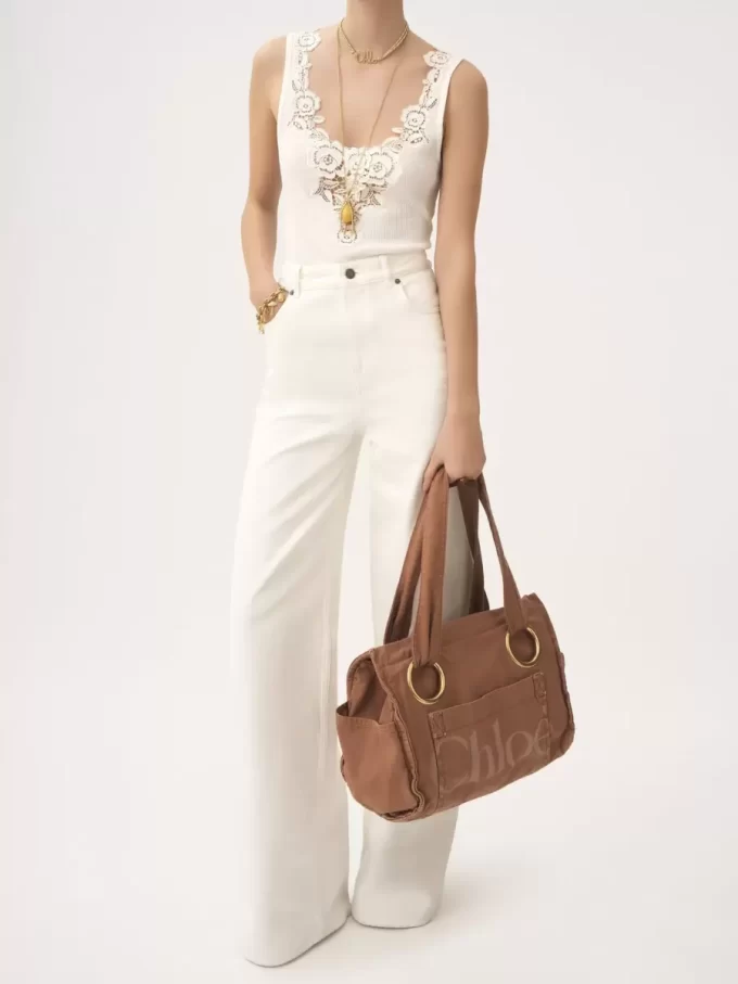 Borsa tote Chloé Plage in cotone Borsa tote Chloé Plage in cotone