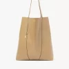 Borsa tote Chloé Spin grande in pelle martellata Borsa tote Chloé Spin grande in pelle martellata