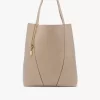 Borsa tote Chloé Spin grande in pelle martellata Borsa tote Chloé Spin grande in pelle martellata