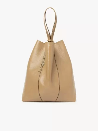 Borsa tote Chloé Spin grande in pelle martellata