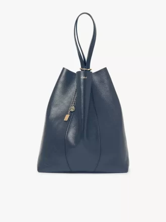 Borsa tote Chloé Spin grande in pelle martellata