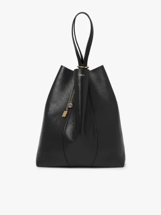 Borsa tote Chloé Spin grande in pelle martellata