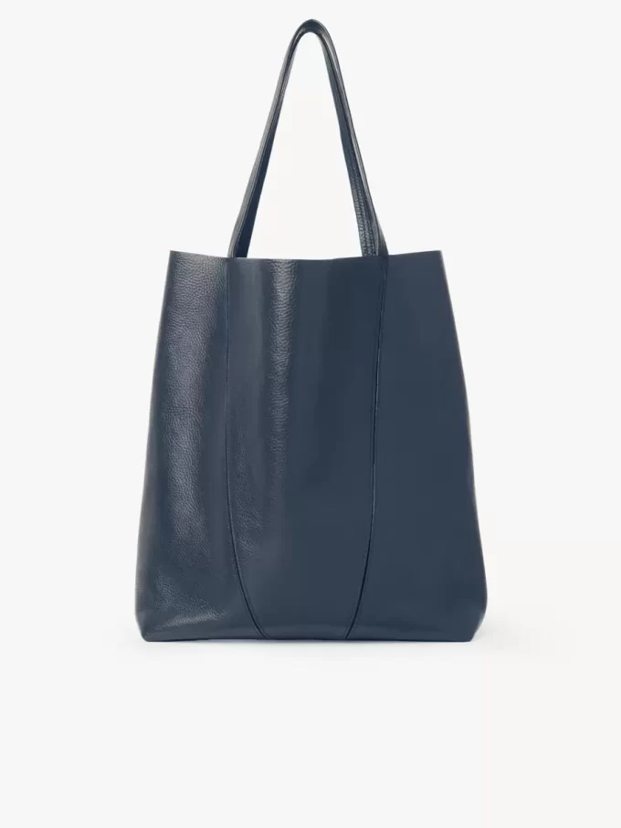 Borsa tote Chloé Spin grande in pelle martellata Borsa tote Chloé Spin grande in pelle martellata