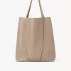 Borsa tote Chloé Spin grande in pelle martellata Borsa tote Chloé Spin grande in pelle martellata