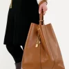 Borsa tote Chloé Spin grande in pelle martellata Borsa tote Chloé Spin grande in pelle martellata