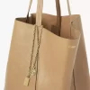 Borsa tote Chloé Spin grande in pelle martellata Borsa tote Chloé Spin grande in pelle martellata