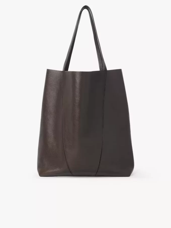 Borsa tote Chloé Spin grande in pelle martellata Borsa tote Chloé Spin grande in pelle martellata