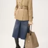 Borsa tote Chloé Spin grande in pelle martellata Borsa tote Chloé Spin grande in pelle martellata