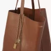 Borsa tote Chloé Spin grande in pelle martellata Borsa tote Chloé Spin grande in pelle martellata