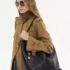 Borsa tote Chloé Spin grande in pelle martellata Borsa tote Chloé Spin grande in pelle martellata
