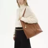 Borsa tote Chloé Spin grande in pelle martellata Borsa tote Chloé Spin grande in pelle martellata