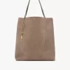 Borsa tote Chloé Spin grande in pelle scamosciata Borsa tote Chloé Spin grande in pelle scamosciata
