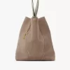 Borsa tote Chloé Spin grande in pelle scamosciata Borsa tote Chloé Spin grande in pelle scamosciata
