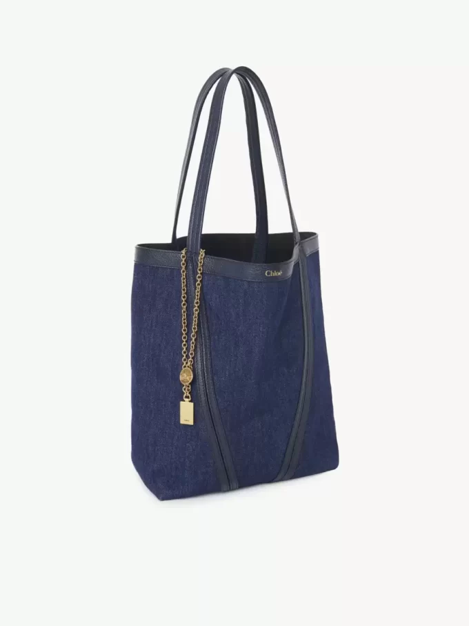 Borsa tote Chloé Spin in denim Borsa tote Chloé Spin in denim