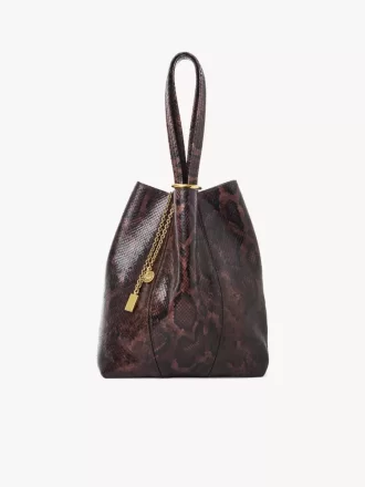 Borsa tote Chloé Spin in pelle effetto pitone