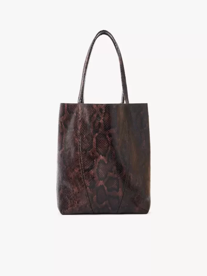 Borsa tote Chloé Spin in pelle effetto pitone Borsa tote Chloé Spin in pelle effetto pitone