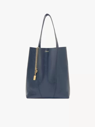 Borsa tote Chloé Spin in pelle martellata Borsa tote Chloé Spin in pelle martellata