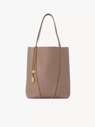 Borsa tote Chloé Spin in pelle martellata