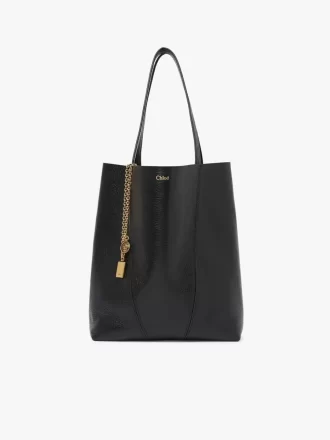 Borsa tote Chloé Spin in pelle martellata