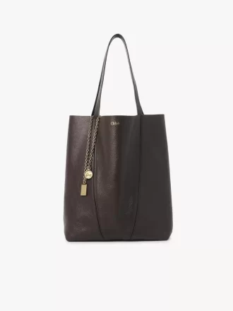 Borsa tote Chloé Spin in pelle martellata