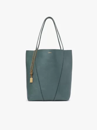 Borsa tote Chloé Spin in pelle martellata