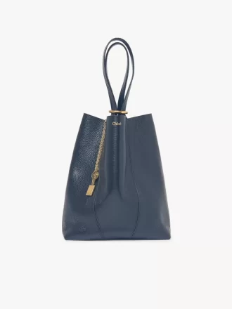 Borsa tote Chloé Spin in pelle martellata Borsa tote Chloé Spin in pelle martellata