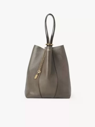 Borsa tote Chloé Spin in pelle martellata