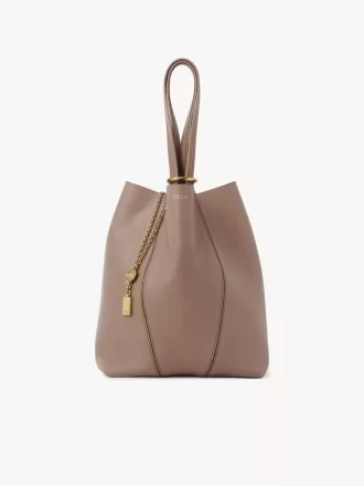 Borsa tote Chloé Spin in pelle martellata