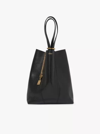 Borsa tote Chloé Spin in pelle martellata