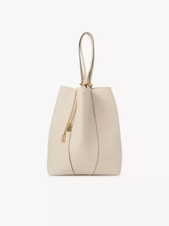 Borsa tote Chloé Spin in pelle martellata