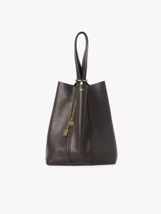 Borsa tote Chloé Spin in pelle martellata