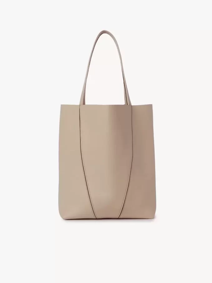 Borsa tote Chloé Spin in pelle martellata Borsa tote Chloé Spin in pelle martellata
