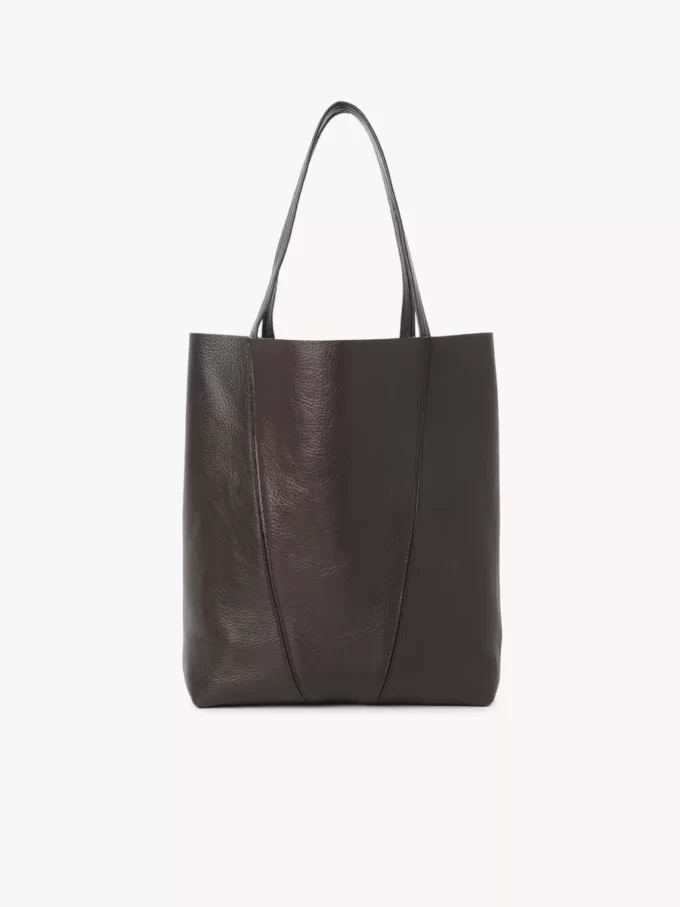 Borsa tote Chloé Spin in pelle martellata Borsa tote Chloé Spin in pelle martellata
