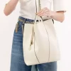 Borsa tote Chloé Spin in pelle martellata Borsa tote Chloé Spin in pelle martellata