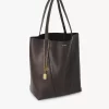 Borsa tote Chloé Spin in pelle martellata Borsa tote Chloé Spin in pelle martellata