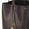 Borsa tote Chloé Spin in pelle martellata Borsa tote Chloé Spin in pelle martellata