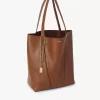 Borsa tote Chloé Spin in pelle martellata Borsa tote Chloé Spin in pelle martellata
