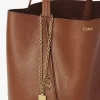 Borsa tote Chloé Spin in pelle martellata Borsa tote Chloé Spin in pelle martellata