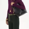 Borsa tote Chloé Spin in pelle martellata Borsa tote Chloé Spin in pelle martellata