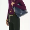 Borsa tote Chloé Spin in pelle martellata Borsa tote Chloé Spin in pelle martellata