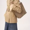 Borsa tote Chloé Spin in pelle scamosciata Borsa tote Chloé Spin in pelle scamosciata