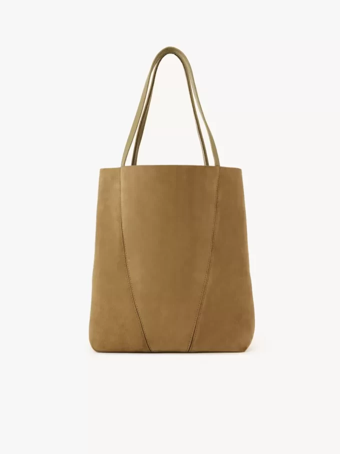 Borsa tote Chloé Spin in pelle scamosciata Borsa tote Chloé Spin in pelle scamosciata