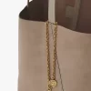 Borsa tote Chloé Spin in pelle scamosciata Borsa tote Chloé Spin in pelle scamosciata