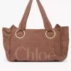 Borsa tote grande Chloé Plage in cotone Borsa tote grande Chloé Plage in cotone